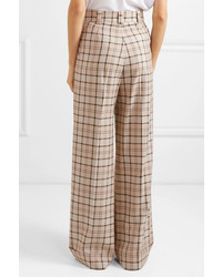 See by Chloe Checked Woven Wide Leg Pants