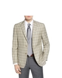 Nordstrom John W Traditional Fit Check Wool Blend Sport Coat