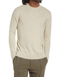 Emporio Armani Zigzag Crewneck Sweater