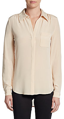 Diane von Furstenberg Lorelei Two Silk Crepe Blouse, $245 | Off 5th ...