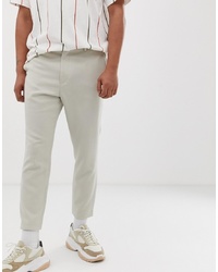 Weekday Arvid Tailored Trousers In Beige