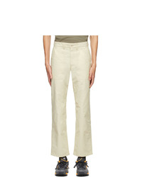 Norse Projects Beige Aaro 6040 Fatigue Trousers