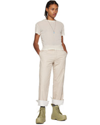 K.NGSLEY Beige Ayan Trousers