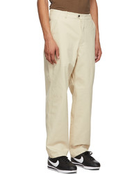 Dime Beige Classic Chino Trousers
