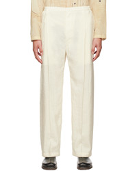 Lemaire Beige Easy Trousers
