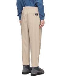 Izzue Beige Pinched Trousers