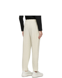 Homme Plissé Issey Miyake Beige Pleats Bottoms 2 Creased Trousers