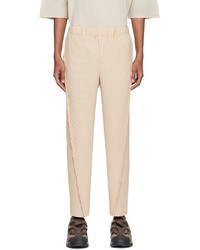 Homme Plissé Issey Miyake Beige Polyester Trousers
