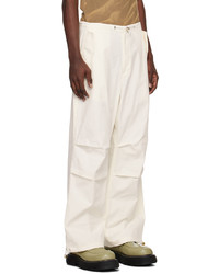 Dion Lee Beige Toggle Parachute Trousers
