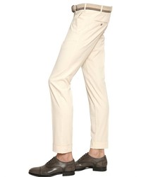 Canali 18cm Stretch Cotton Chino Trousers