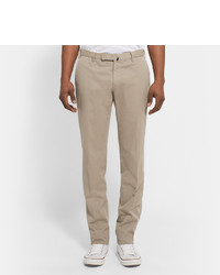 Incotex Chinolino Slim Fit Linen And Cotton Blend Trousers
