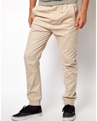 D Struct Chinos Cuffed Ankle Stone