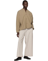 SAGE NATION Gray Paneled Trousers