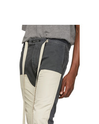 Fear Of God Green And Off White Double Front Trousers