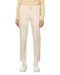 Sandro Newalpha Organic Cotton Pants In Off White At Nordstrom