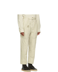 Lemaire Off White 4 Pleats Trousers