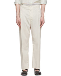Lemaire Off White Cotton Trousers