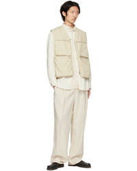 Lemaire Off White Pleated Trousers