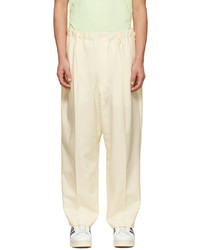 Y-3 Off White Polyester Trousers