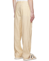 COMMAS Off White Tailored Trousers