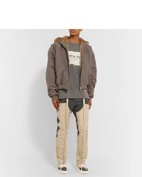 Fear Of God Panelled Cotton Canvas And Nylon Drawstring Trousers