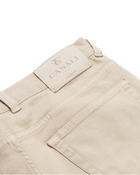 Canali Slim Fit Stretch Cotton Chinos