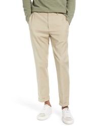 Vince Solid Tapered Cuffed Pants In Ashwood At Nordstrom