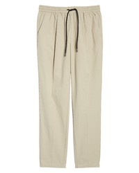 Topman Tapered Trousers In Khaki At Nordstrom