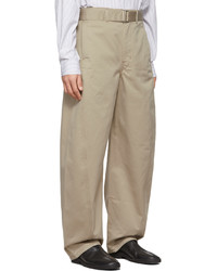 Lemaire Taupe Twisted Trousers