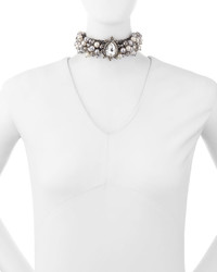 Lydell NYC Crystal Simulated Pearl Statet Choker