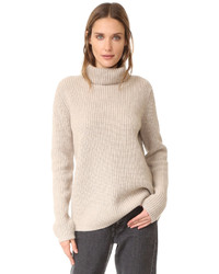 Jenni Kayne Rib Turtleneck Cashmere Sweater