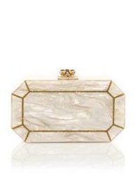 Edie Parker Fiona Faceted Acrylic Clutch