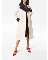 Gucci Double Breasted Bi Colour Wool Coat