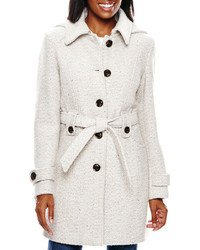 Liz Claiborne Hooded Wool Blend Coat Tall
