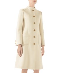 Gucci Knot Button Wool Coat