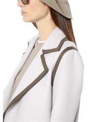 Max Mara Double Wool Coat With Contrast Trim