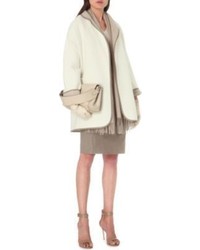 Max Mara Reversible Wool Blend Coat