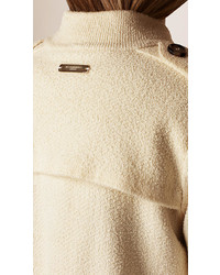 Burberry Silk Wool Boucl Cardigan Coat