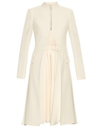Alexander McQueen Stand Collar Leaf Crepe Tailored Jacket