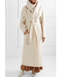 The Row Tooman Cashmere And Wool Blend Coat And Scarf