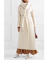 The Row Tooman Cashmere And Wool Blend Coat And Scarf