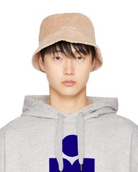 Beige Corduroy Bucket Hat