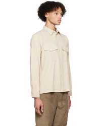 Ps By Paul Smith Beige Cargo Pocket Shirt