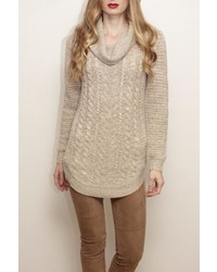 Alashan Cashmere Cable Cowl Sweater