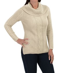 Jeanne Pierre Fisherman Sweater Cowl Neck