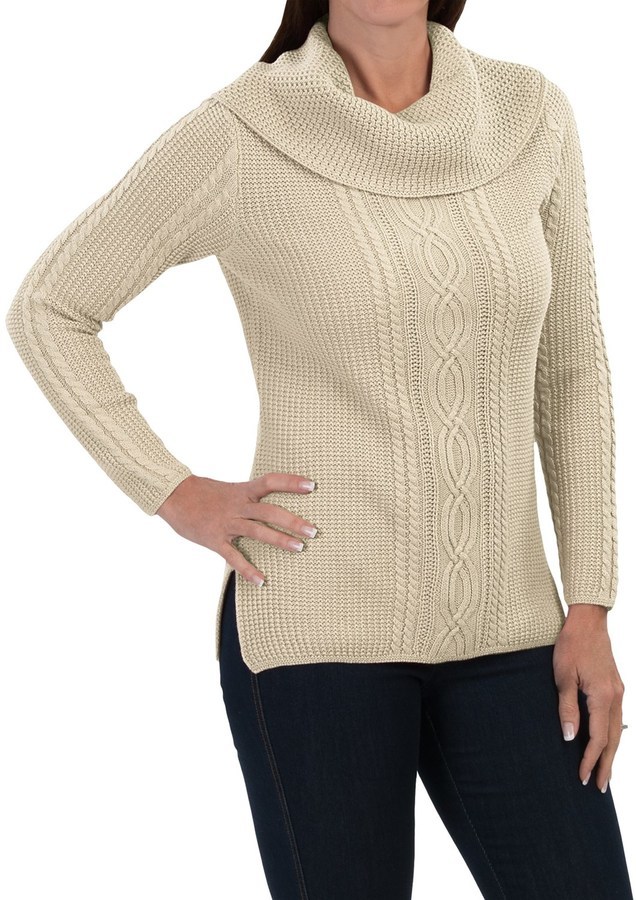 Jeanne Pierre Fisherman Sweater Cowl Neck | Where to buy & how to wear