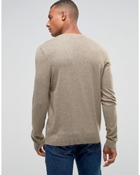 Asos 2 Pack Cotton Sweater In Oatmeal Save