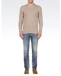Armani Jeans Wool Blend Crew Neck Sweater