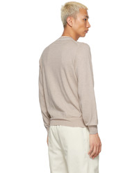 Brunello Cucinelli Beige Cotton Sweater