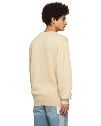 Heron Preston Beige Cotton Sweater